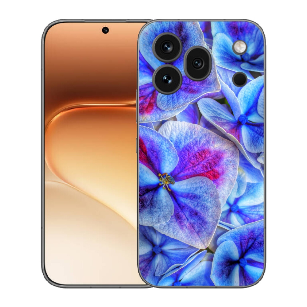 mmCase gél tok az Honor 600 Pro-hoz – kék virágok 1