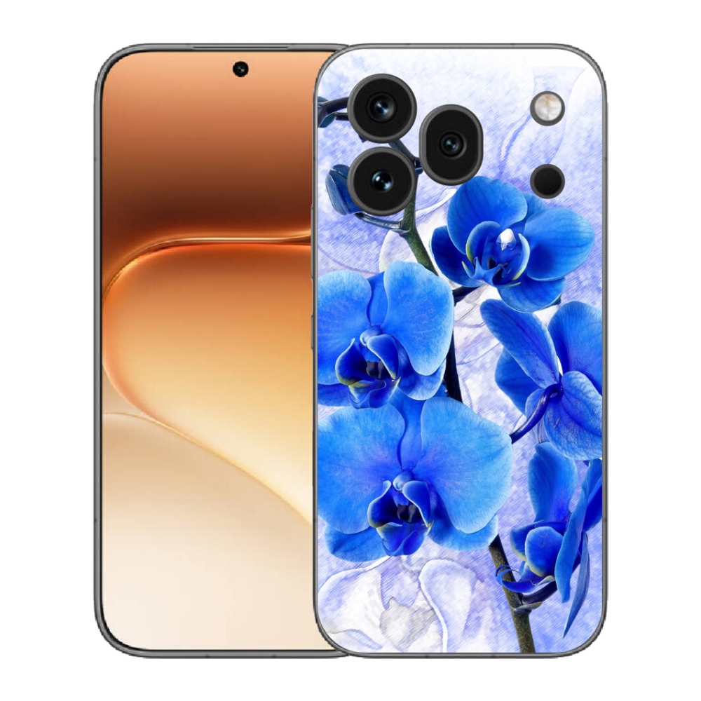 mmCase gél tok az Honor 600 Pro-hoz – kék virágok
