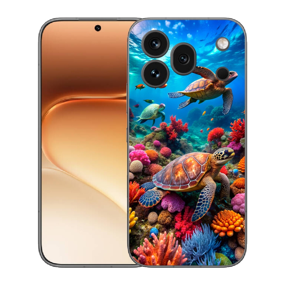 mmCase gélhuzat az Honor 600 Pro-hoz – Tengeri világ 2