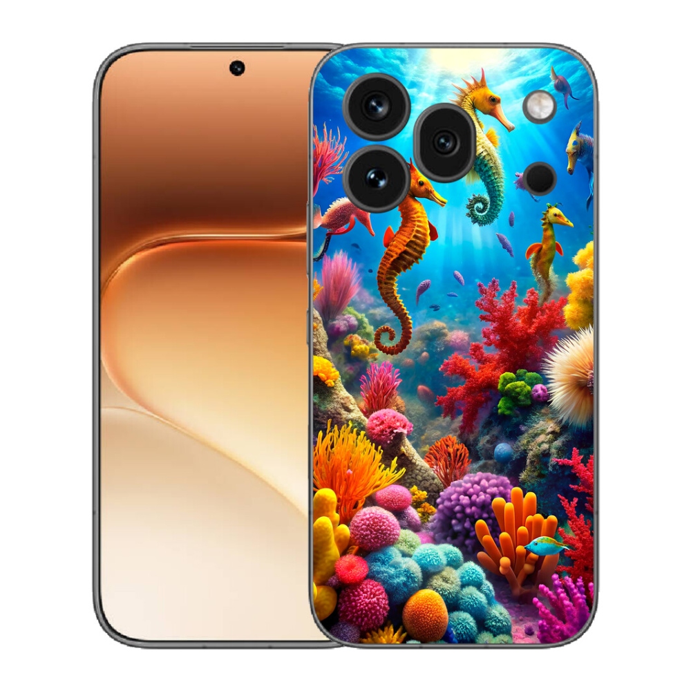 mmCase gélhuzat az Honor 600 Pro-hoz – Tengeri világ 3