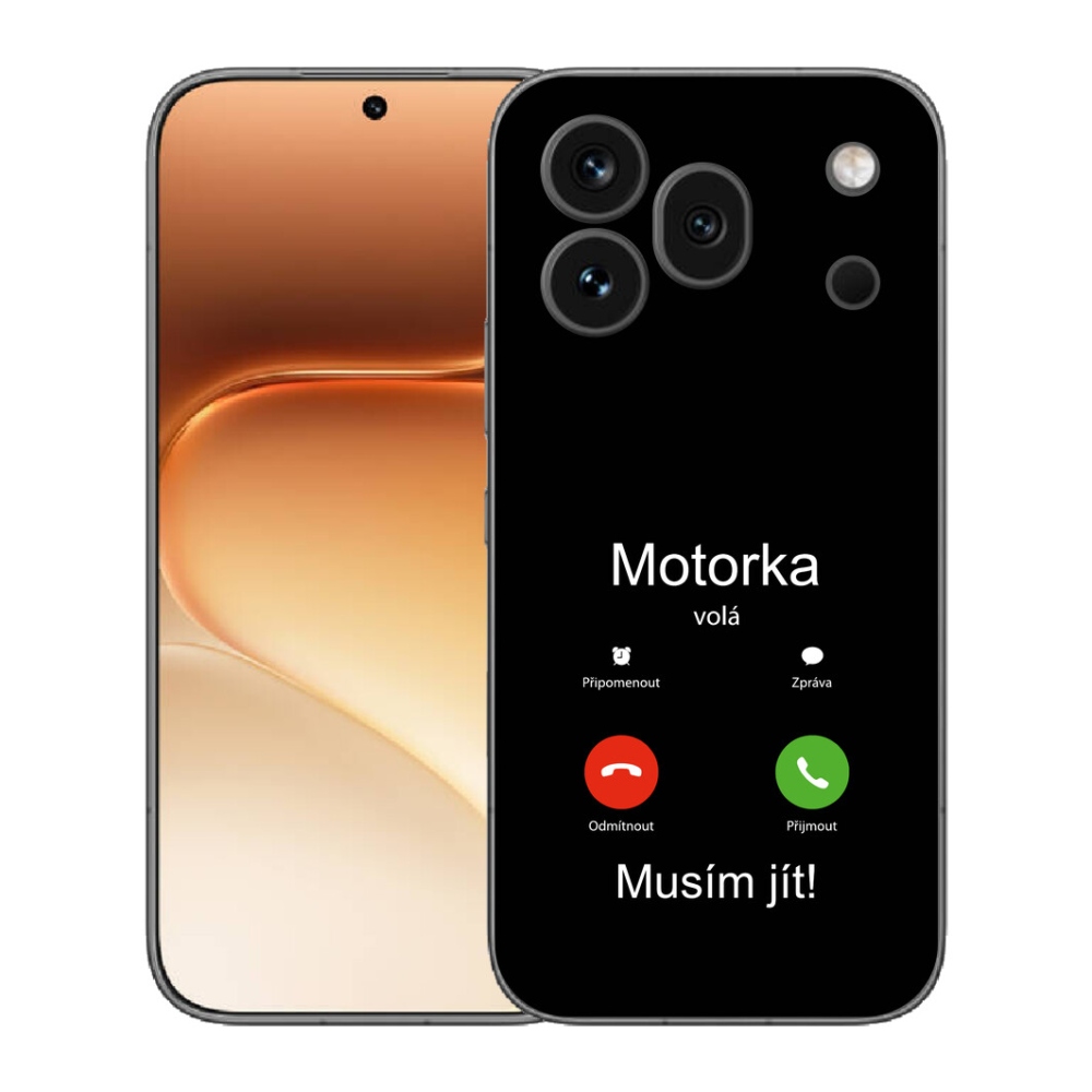 mmCase gél tok az Honor 600 Pro-hoz – „A motor hív” fekete háttérrel