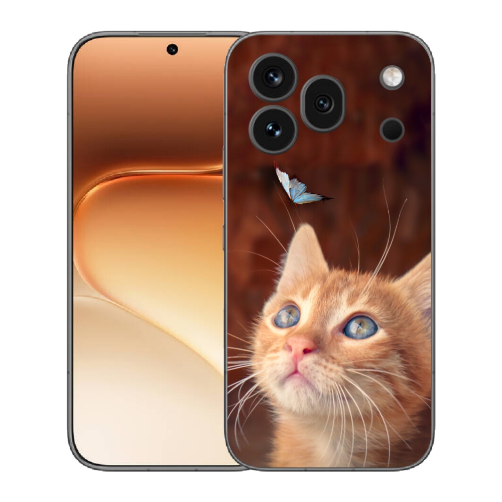 mmCase gél tok az Honor 600 Pro-hoz – pillangó és cica