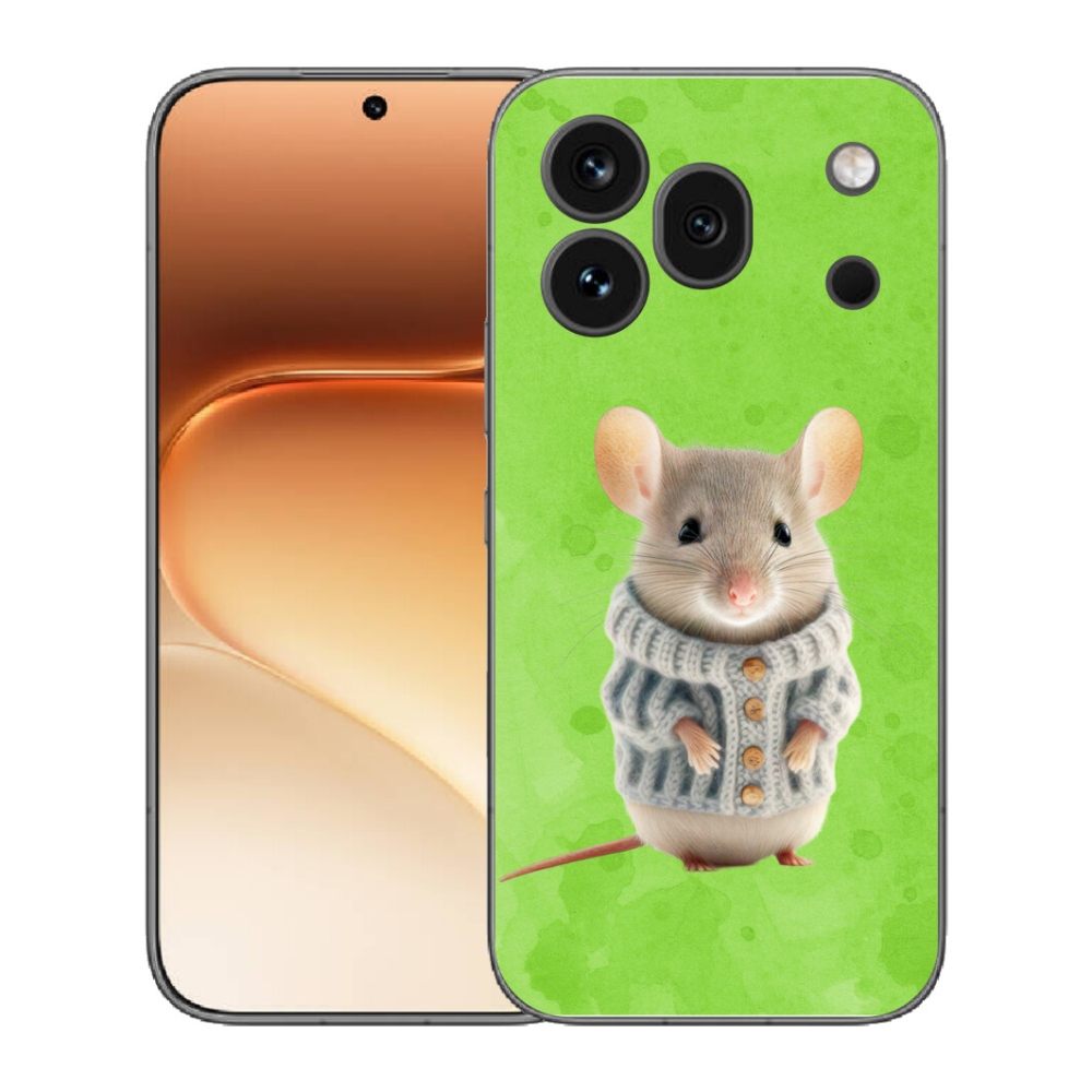 mmCase gél tok az Honor 600 Pro-hoz – egér pulóverben