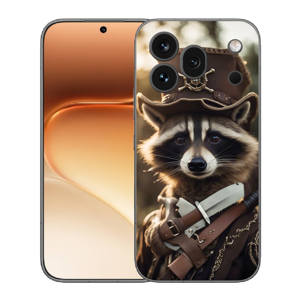 mmCase gél tok az Honor 600 Pro-hoz – egyenruhás mosómedve