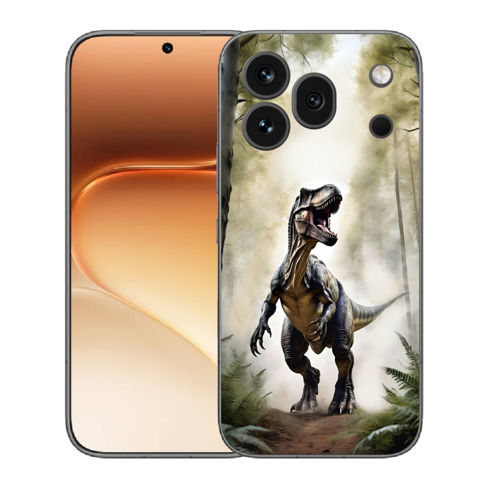 mmCase gél tok az Honor 600 Pro-hoz – dühös T-Rex