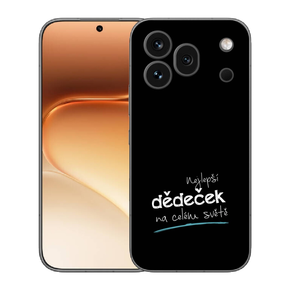 mmCase gél tok az Honor 600 Pro-hoz – a legjobb „Grandpa 3” fekete háttérrel