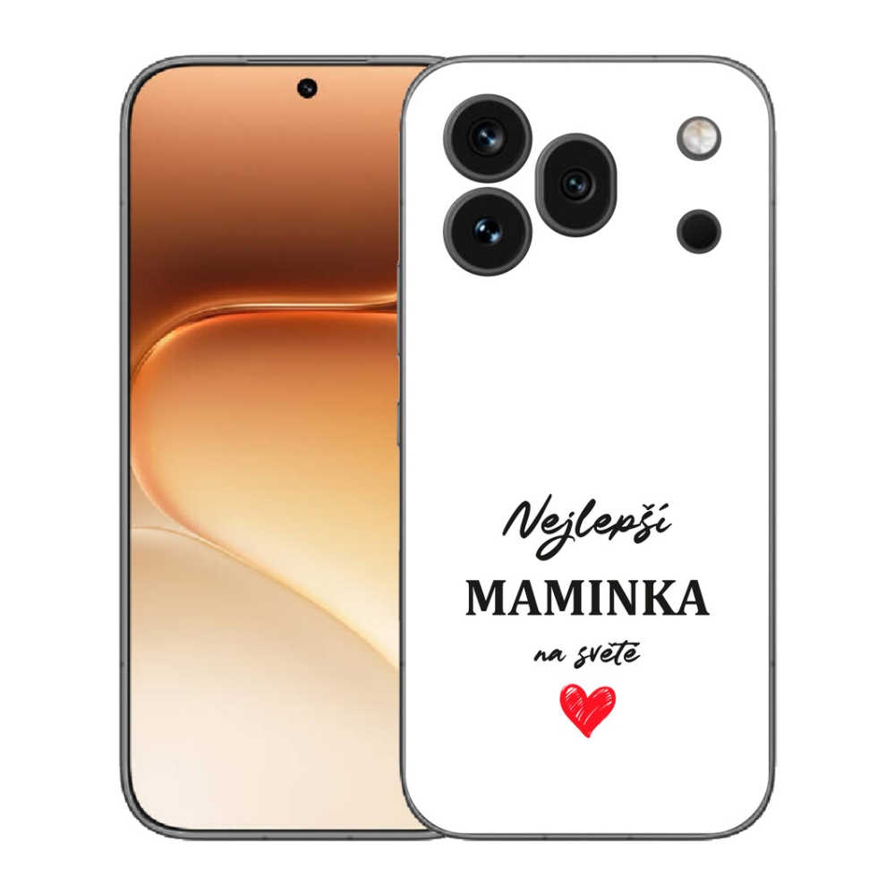 mmCase gél tok az Honor 600 Pro-hoz – „A legjobb anyuka” 1 fehér háttérrel