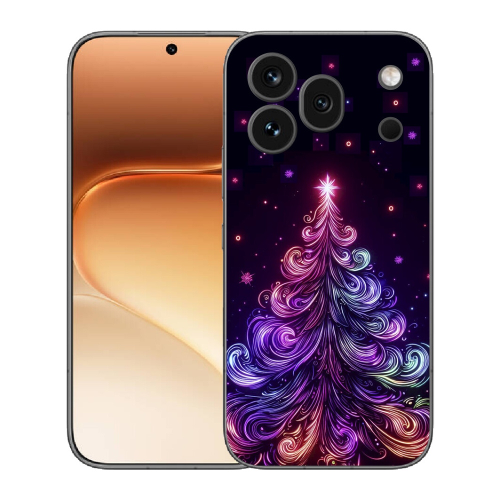 mmCase gél tok az Honor 600 Pro-hoz – neon karácsonyfa 1