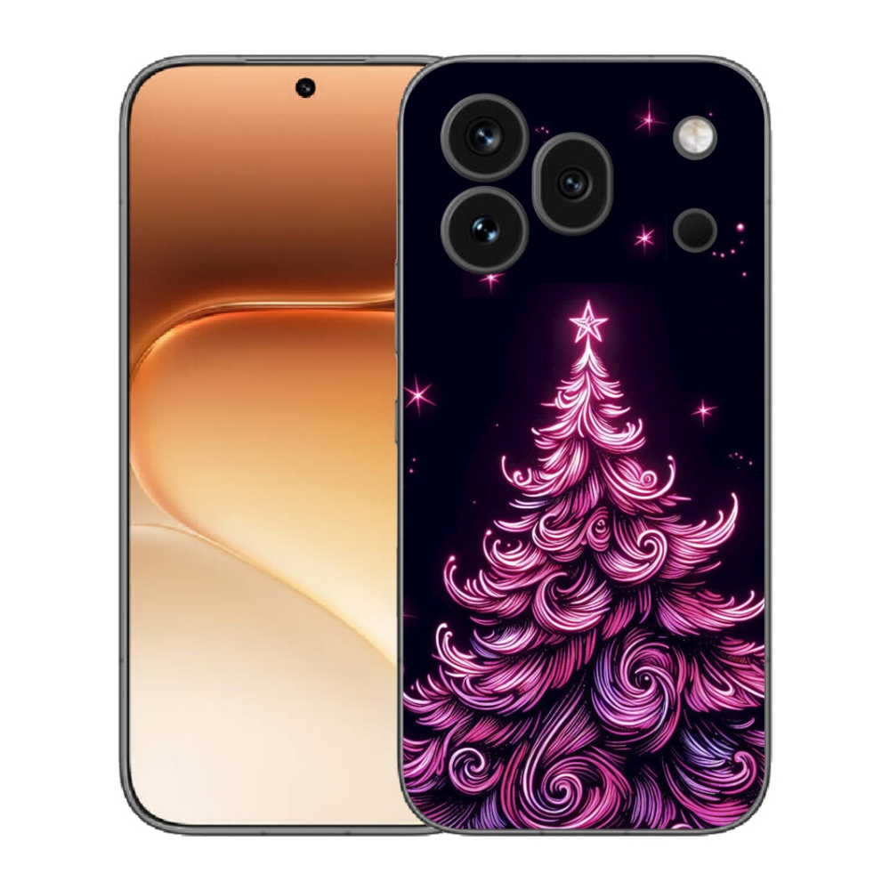 mmCase gél tok az Honor 600 Pro-hoz – neon karácsonyfa 2
