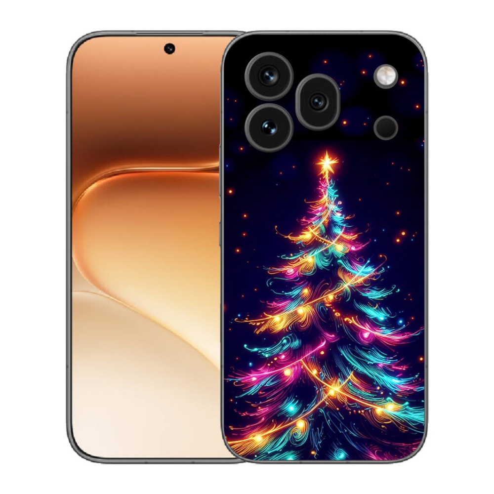 mmCase gél tok az Honor 600 Pro-hoz – neon karácsonyfa