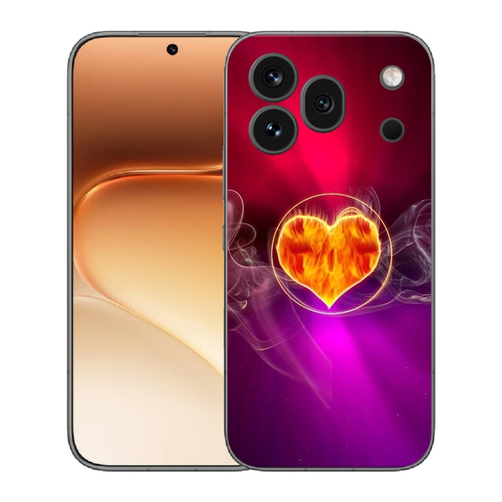 mmCase gél tok az Honor 600 Pro-hoz – tüzes szív