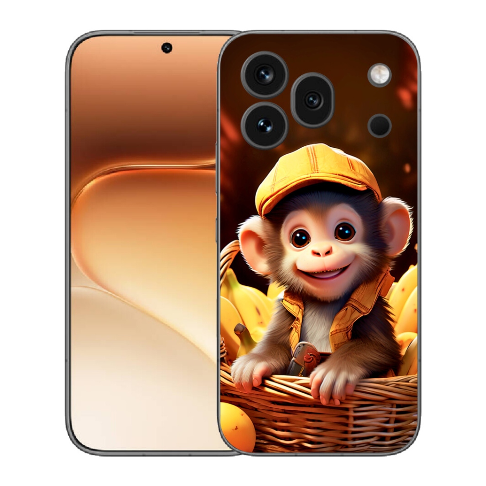 mmCase gél tok az Honor 600 Pro-hoz – majom a kosárban
