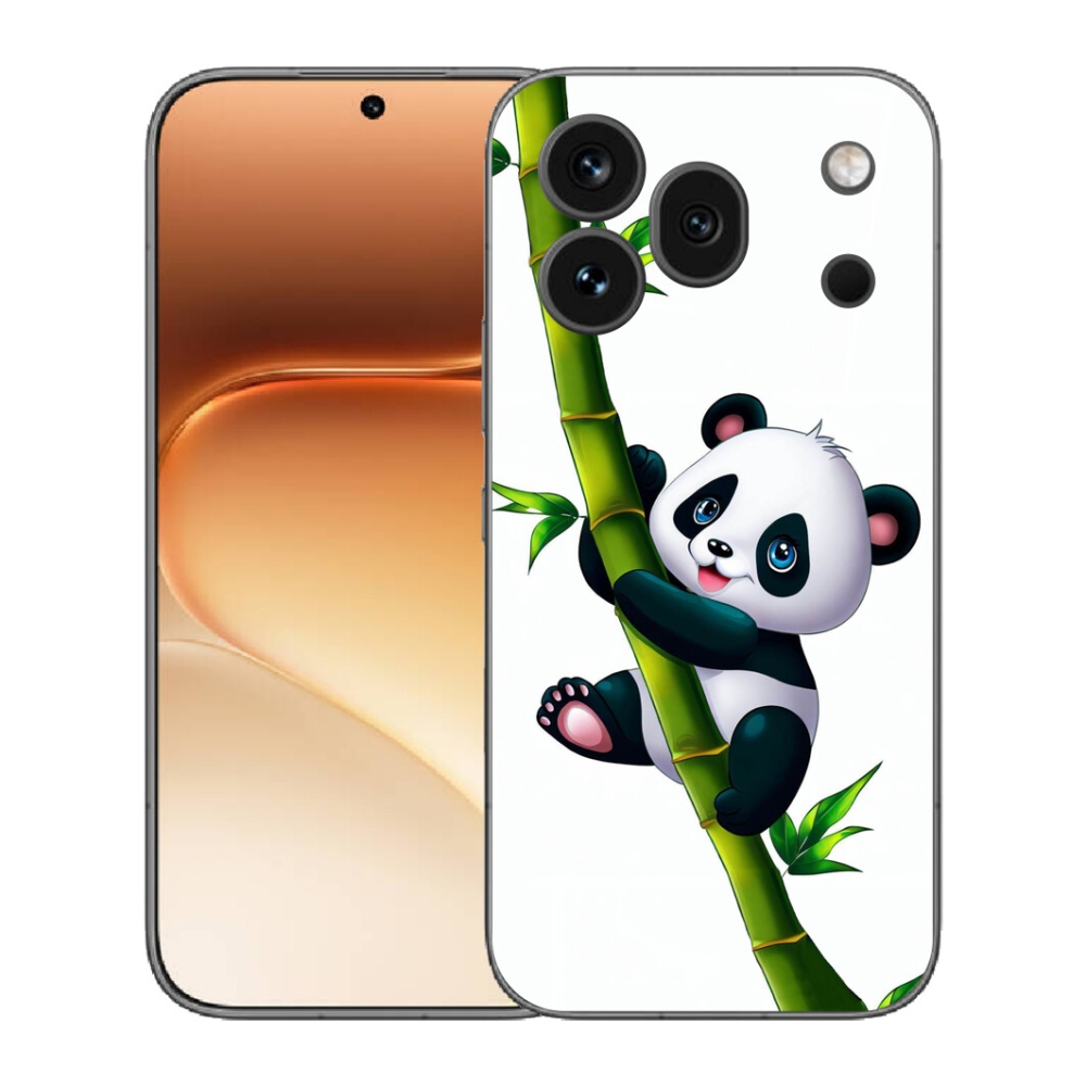 mmCase gélhuzat az Honor 600 Pro-hoz – panda a bambuszon