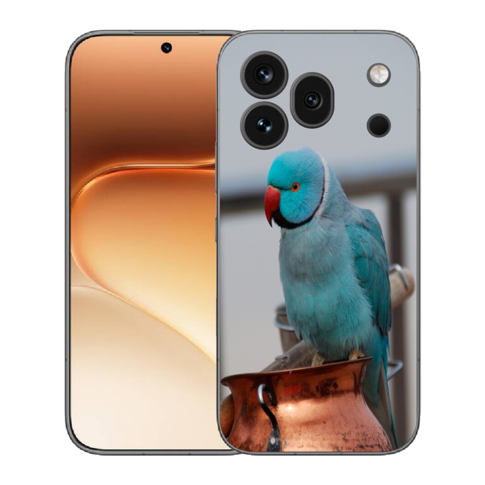 mmCase gél tok az Honor 600 Pro-hoz – kék alexandri papagáj