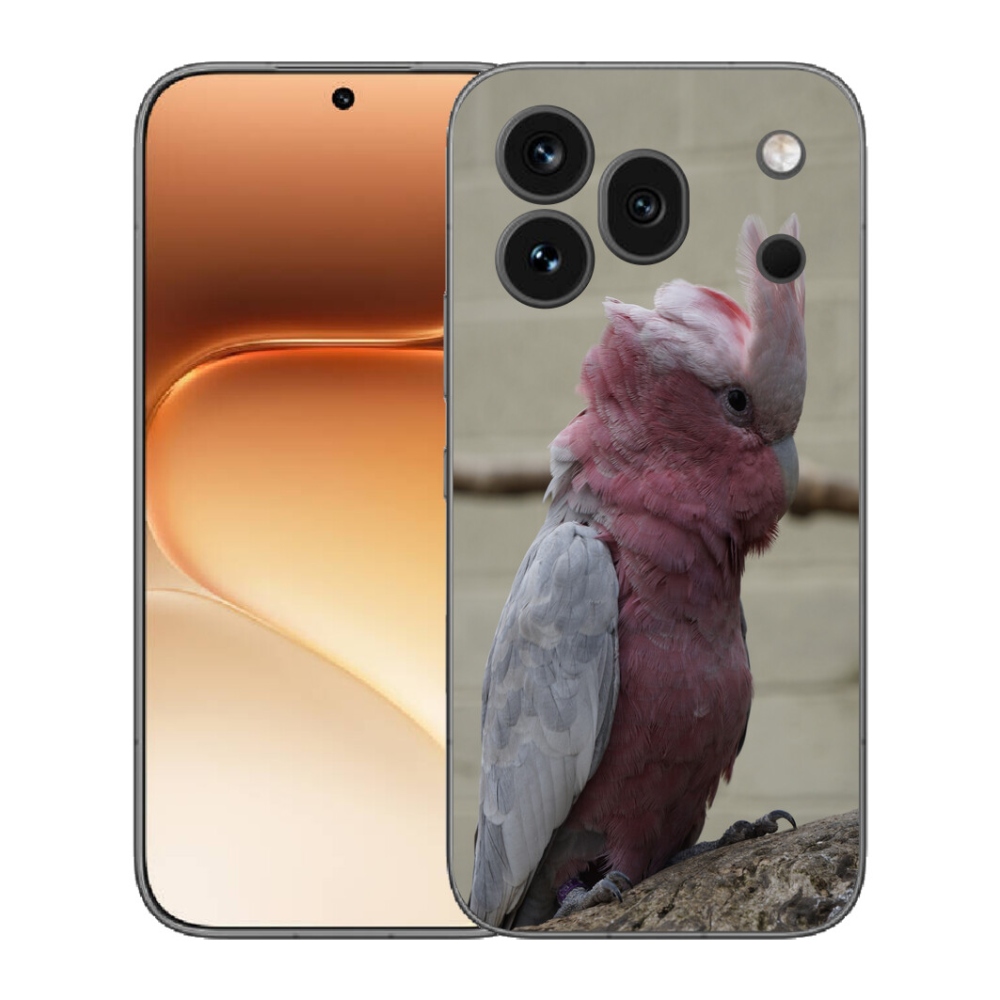 mmCase gélhuzat az Honor 600 Pro-hoz – rózsaszín kakadu papagáj