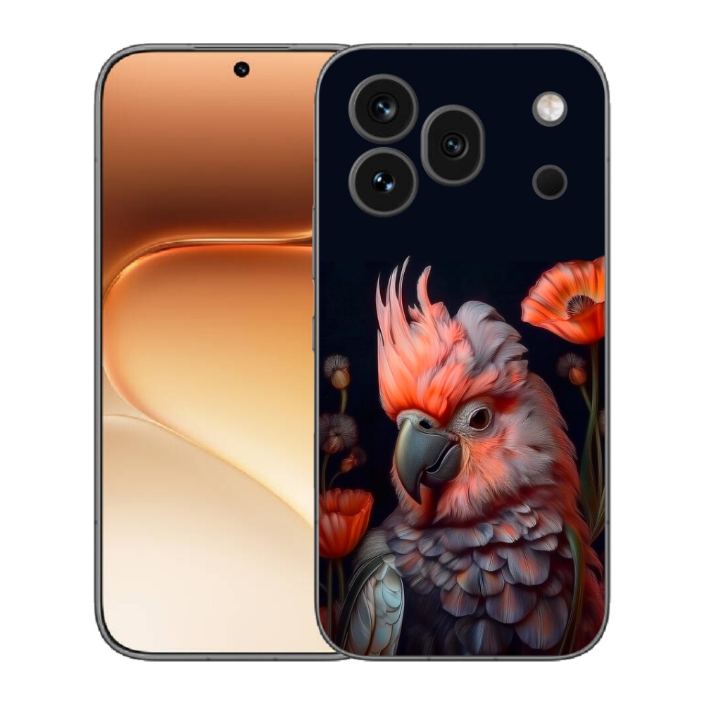 mmCase gél tok az Honor 600 Pro-hoz – színes kakadu papagáj