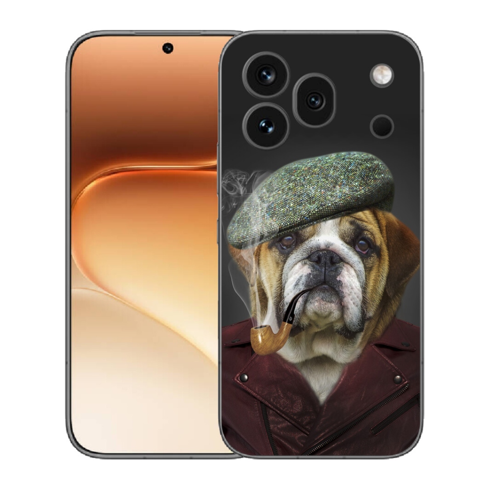 mmCase gél tok az Honor 600 Pro-hoz – pipázó kutya