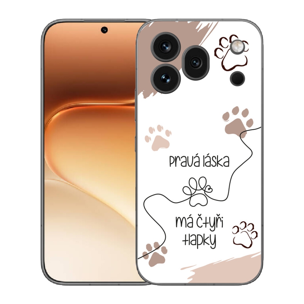 mmCase gél tok az Honor 600 Pro-hoz – kutyás motívum, fehér háttér