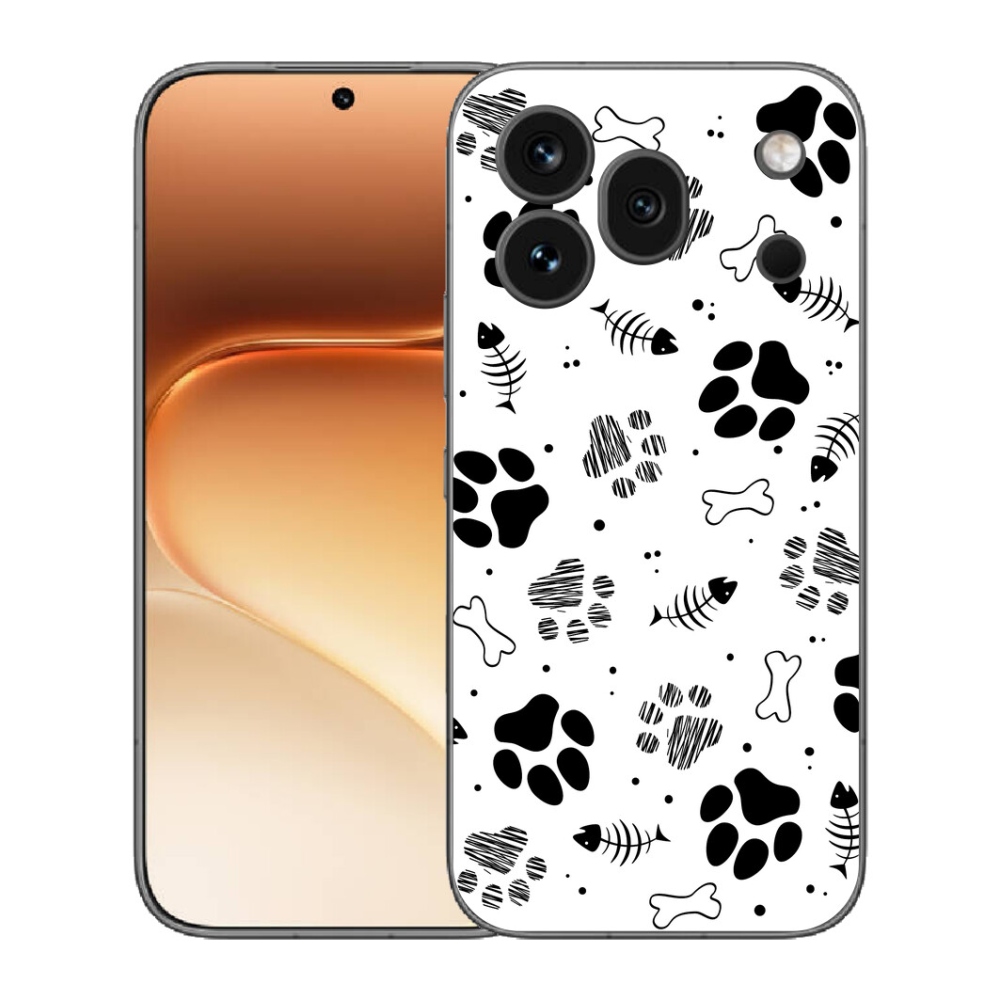 mmCase gél tok az Honor 600 Pro-hoz – kutyus mancsok 1