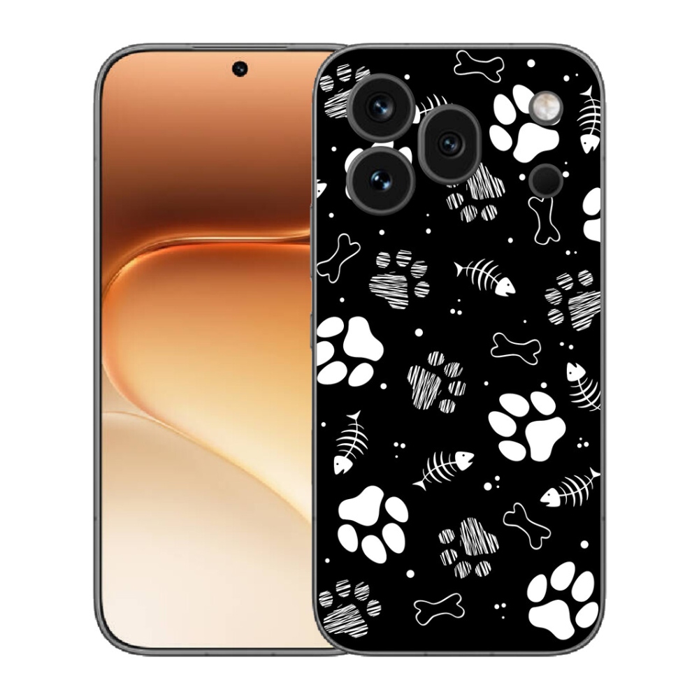 mmCase gél tok az Honor 600 Pro-hoz – kutyus mancsok