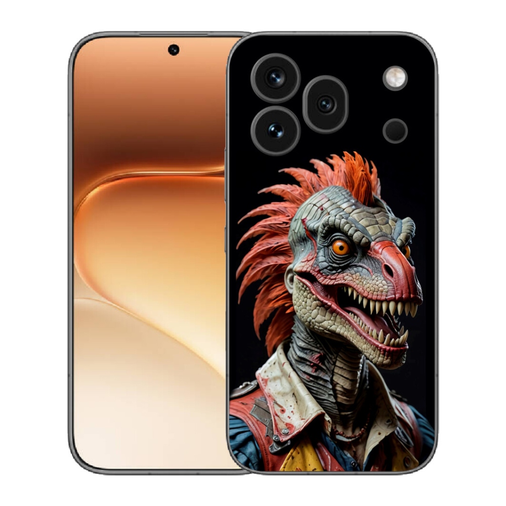 mmCase gél tok az Honor 600 Pro-hoz – punk dinoszaurusz
