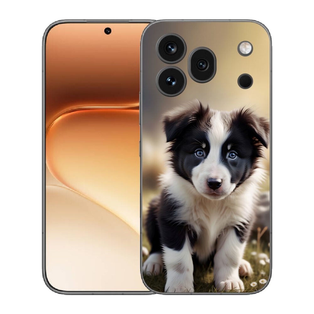 mmCase gél tok az Honor 600 Pro-hoz – aranyos border collie