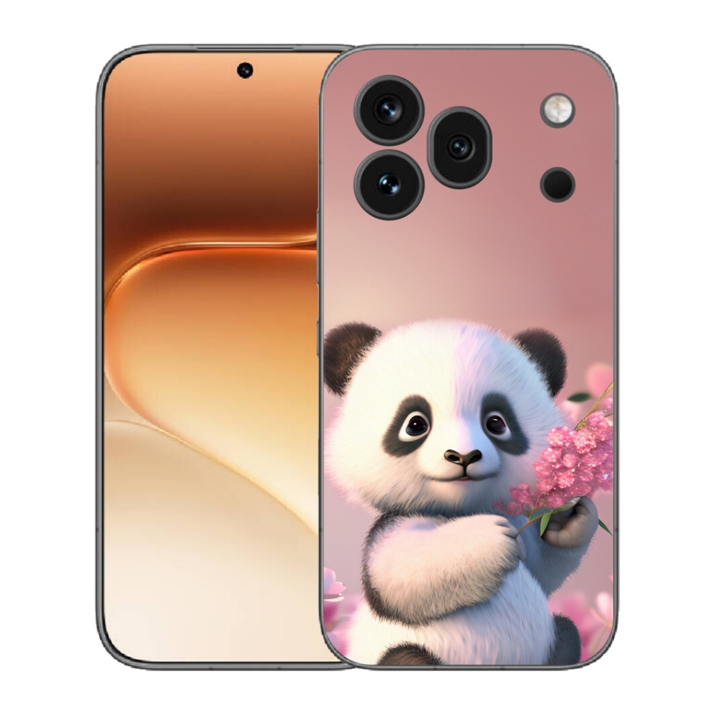 mmCase gél tok az Honor 600 Pro-hoz – aranyos panda
