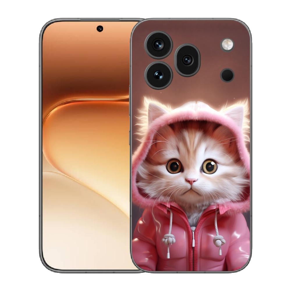 mmCase gél tok az Honor 600 Pro-hoz – aranyos cica 3