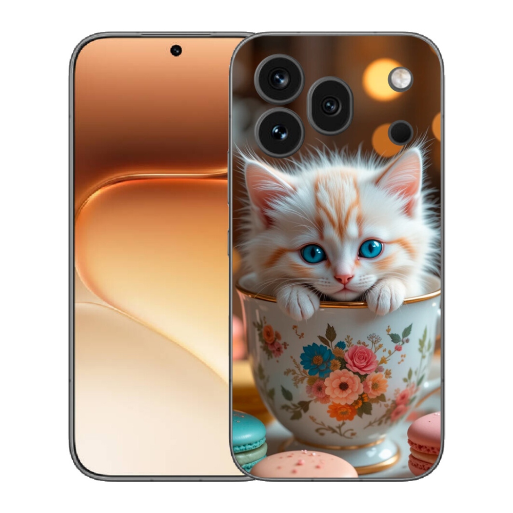 mmCase gél tok az Honor 600 Pro-hoz – aranyos cica 6