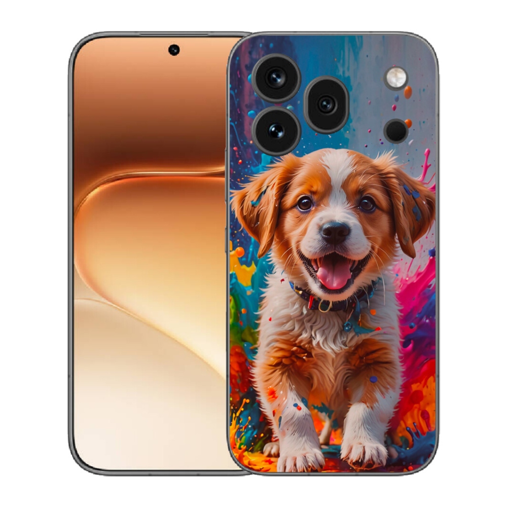 mmCase gél tok az Honor 600 Pro-hoz – aranyos kiskutya 3