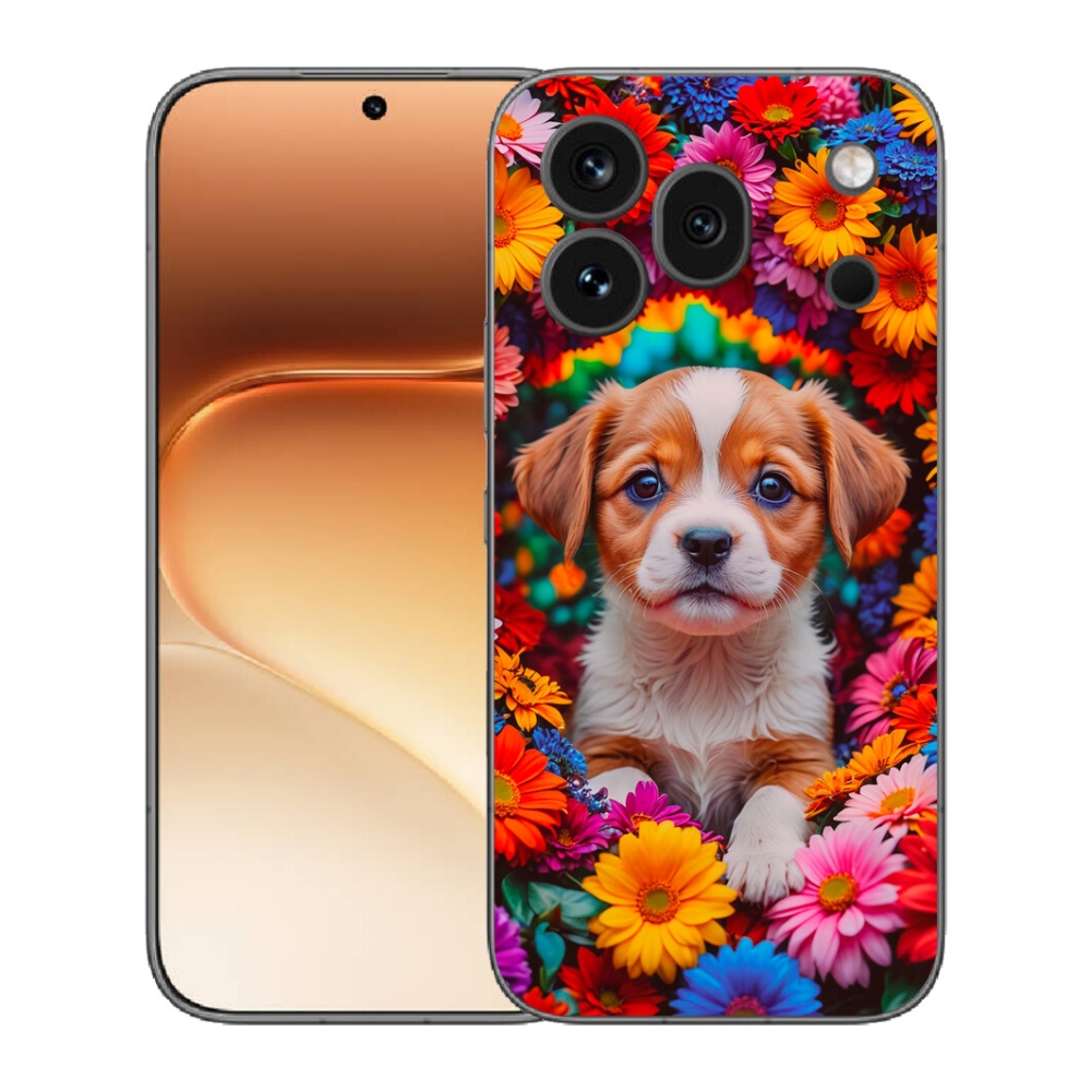 mmCase gél tok az Honor 600 Pro-hoz – aranyos kiskutya
