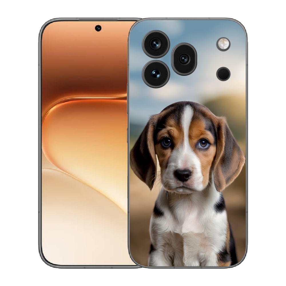 mmCase gél tok az Honor 600 Pro-hoz – aranyos beagle