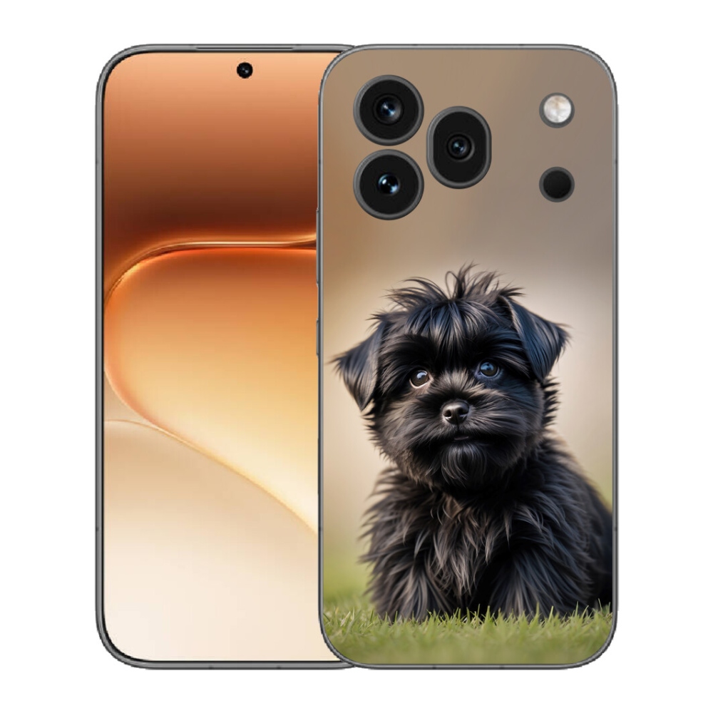 mmCase gél tok az Honor 600 Pro-hoz – aranyos fekete kutyus