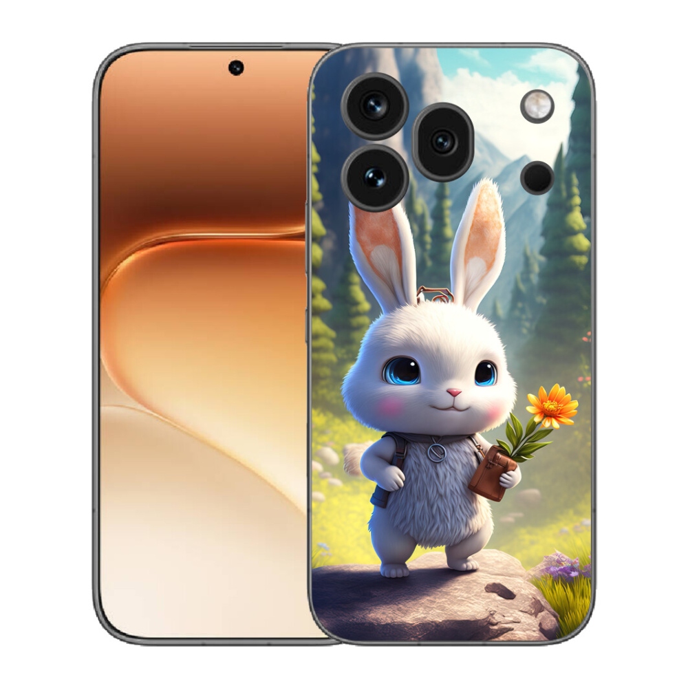 mmCase gél tok az Honor 600 Pro-hoz – aranyos nyuszi
