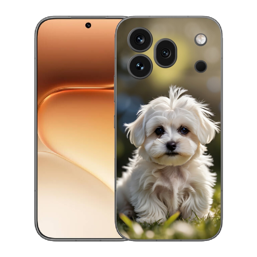 mmCase gél tok az Honor 600 Pro-hoz – aranyos máltai kutyus