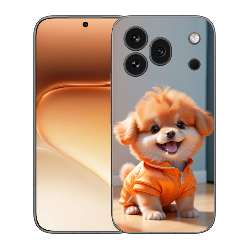 mmCase gél tok az Honor 600 Pro-hoz – aranyos pomerániai pulóverben