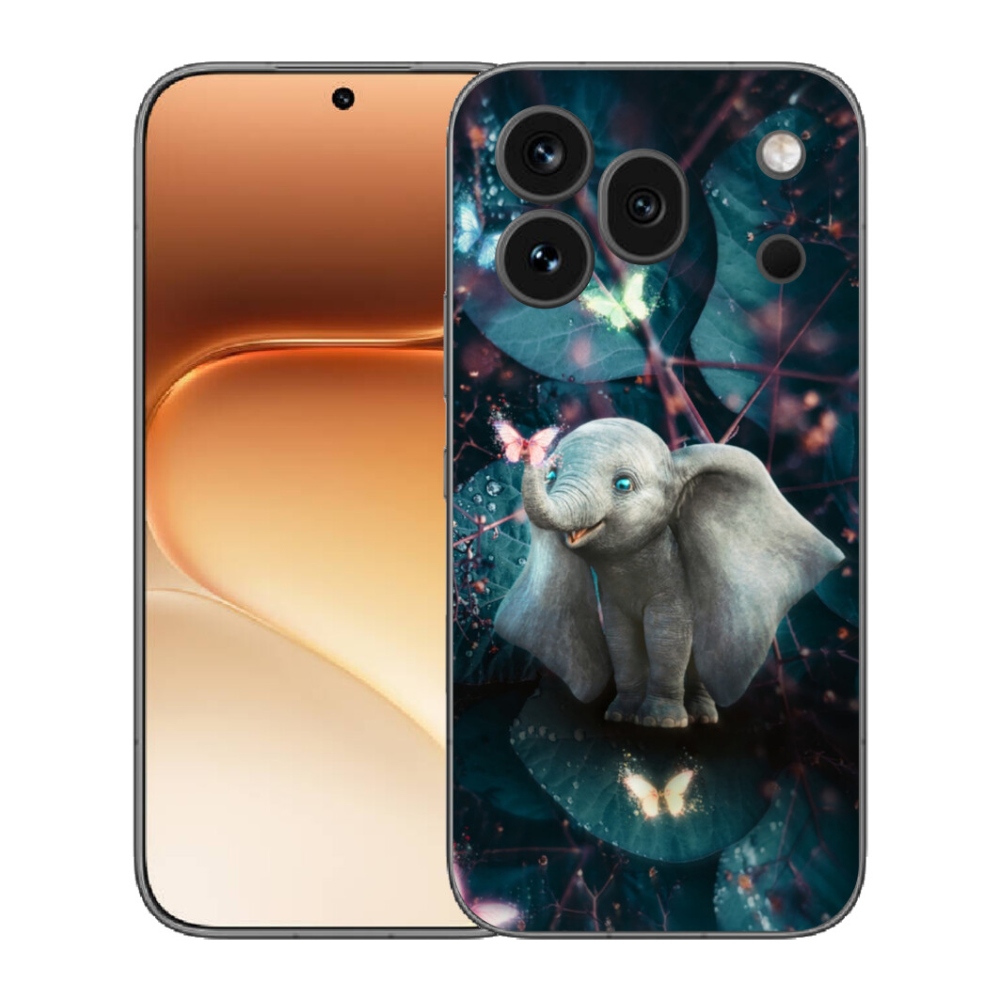 mmCase gél tok az Honor 600 Pro-hoz – aranyos elefánt