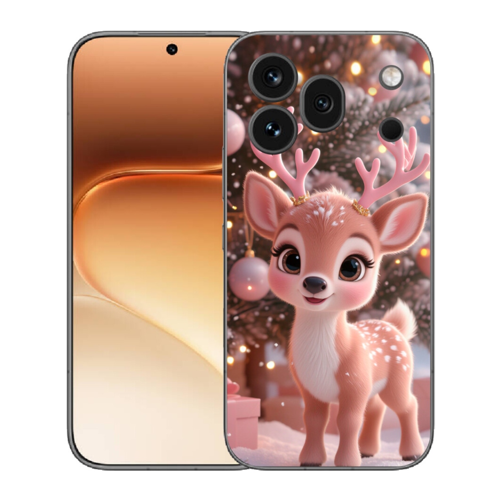 mmCase gél tok az Honor 600 Pro-hoz – aranyos rénszarvas