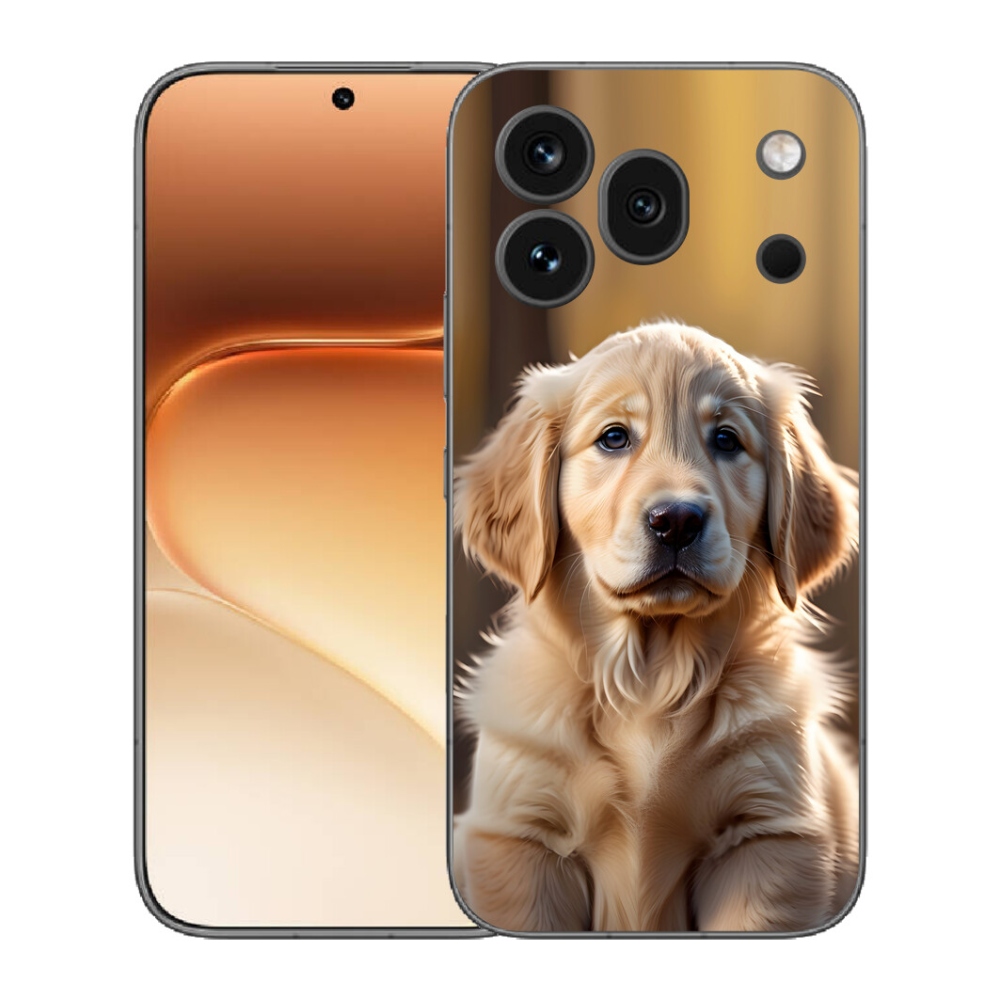mmCase gél tok az Honor 600 Pro-hoz – aranyos arany retriever