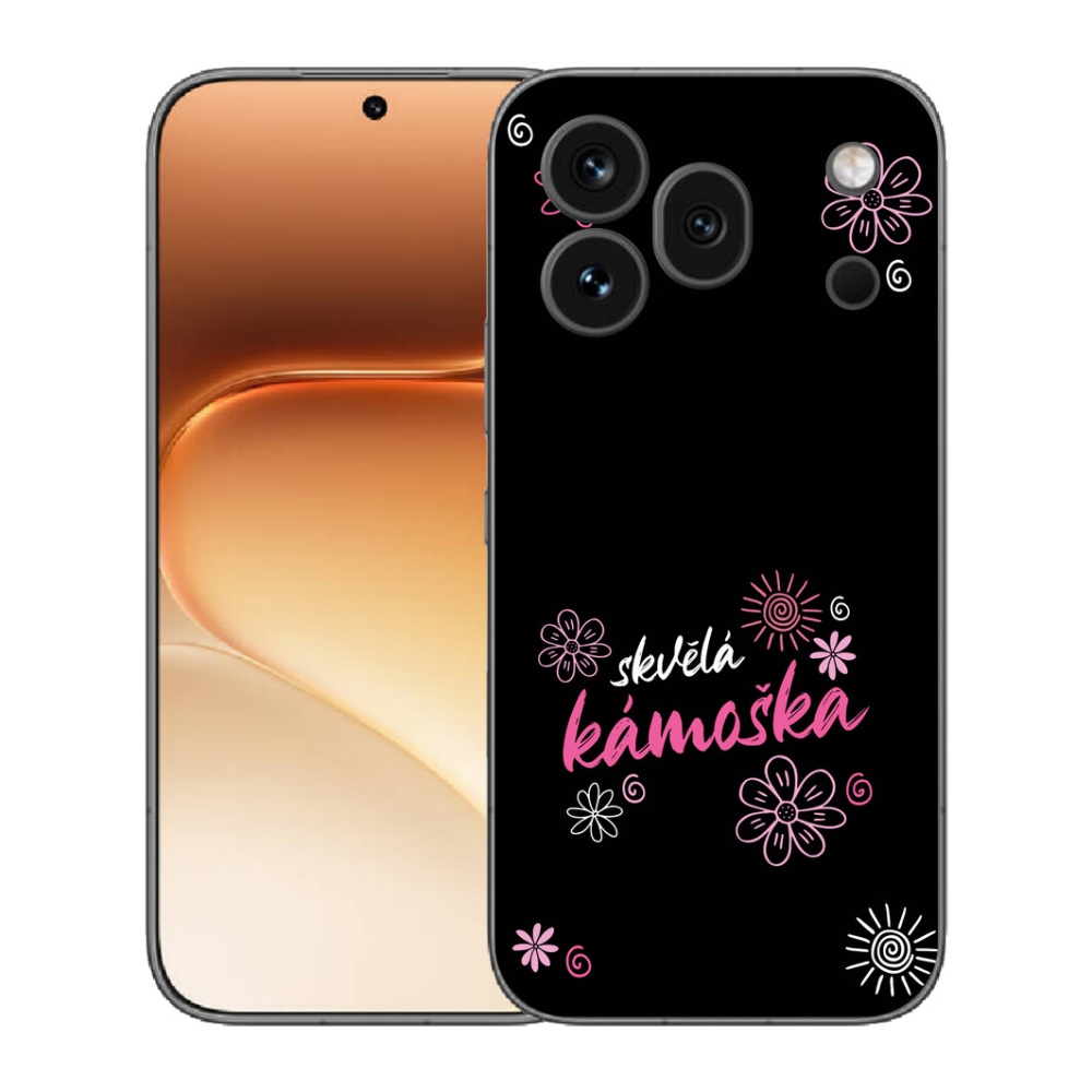 mmCase gél tok az Honor 600 Pro-hoz – remek társ a fekete háttér előtt