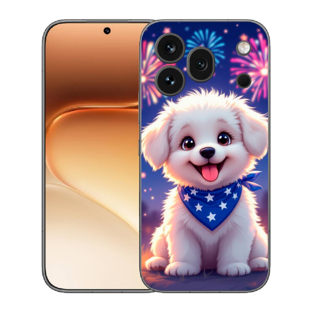mmCase gél tok az Honor 600 Pro-hoz – ünnepi kiskutya