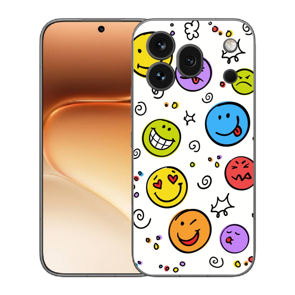 mmCase gél tok az Honor 600 Pro-hoz – mosolygós arcok