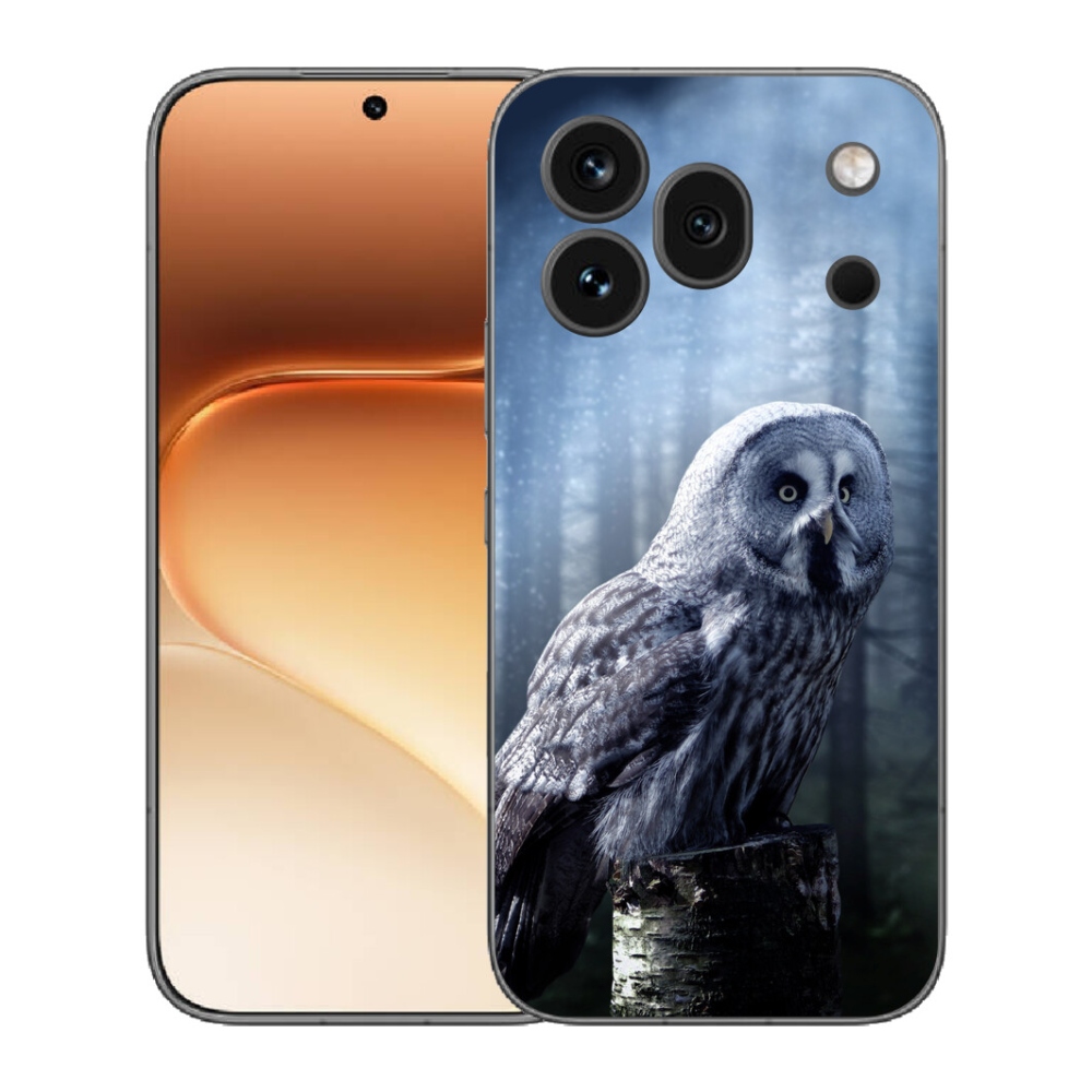 mmCase gélhuzat az Honor 600 Pro-hoz – bagoly