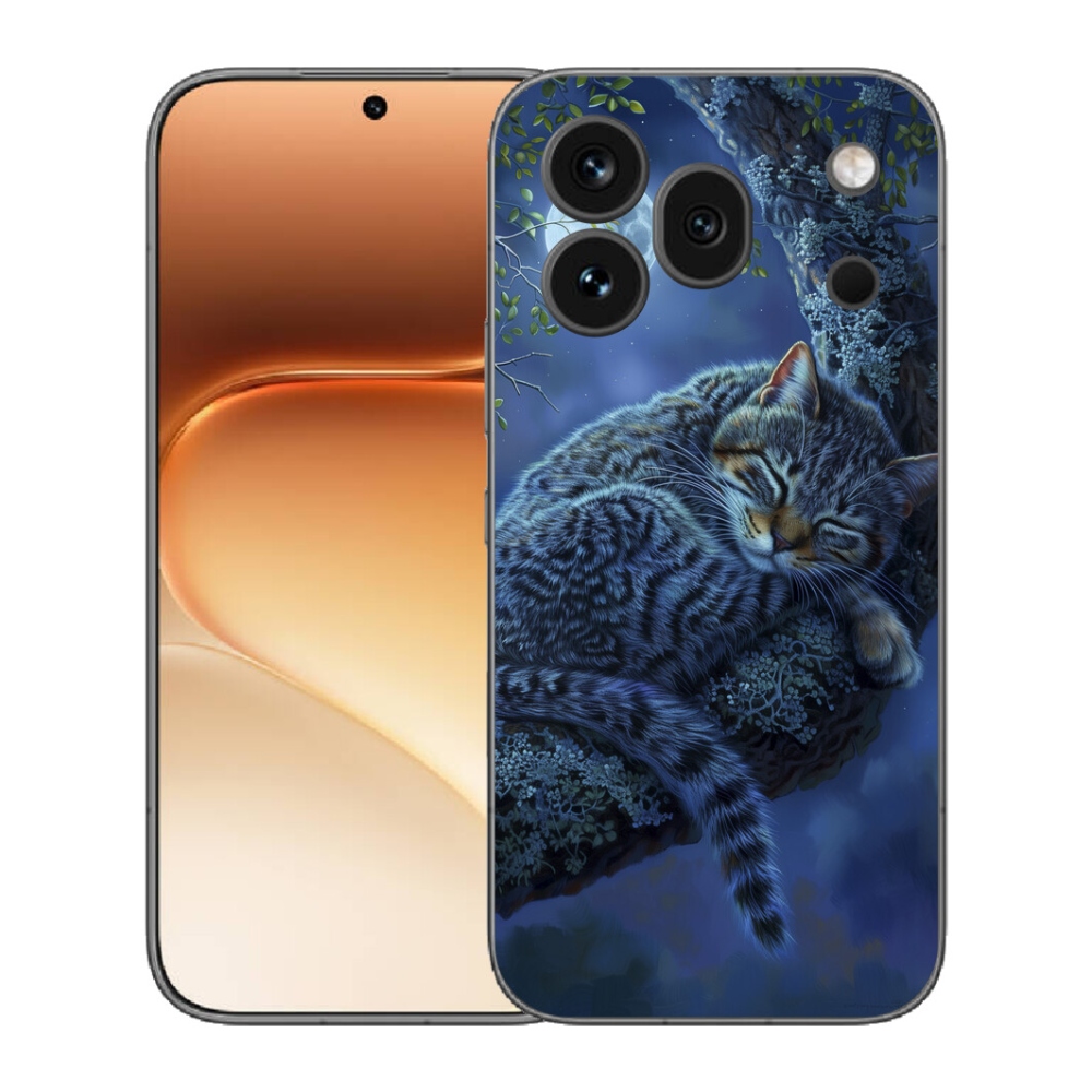 mmCase gél tok az Honor 600 Pro-hoz – alvó macska