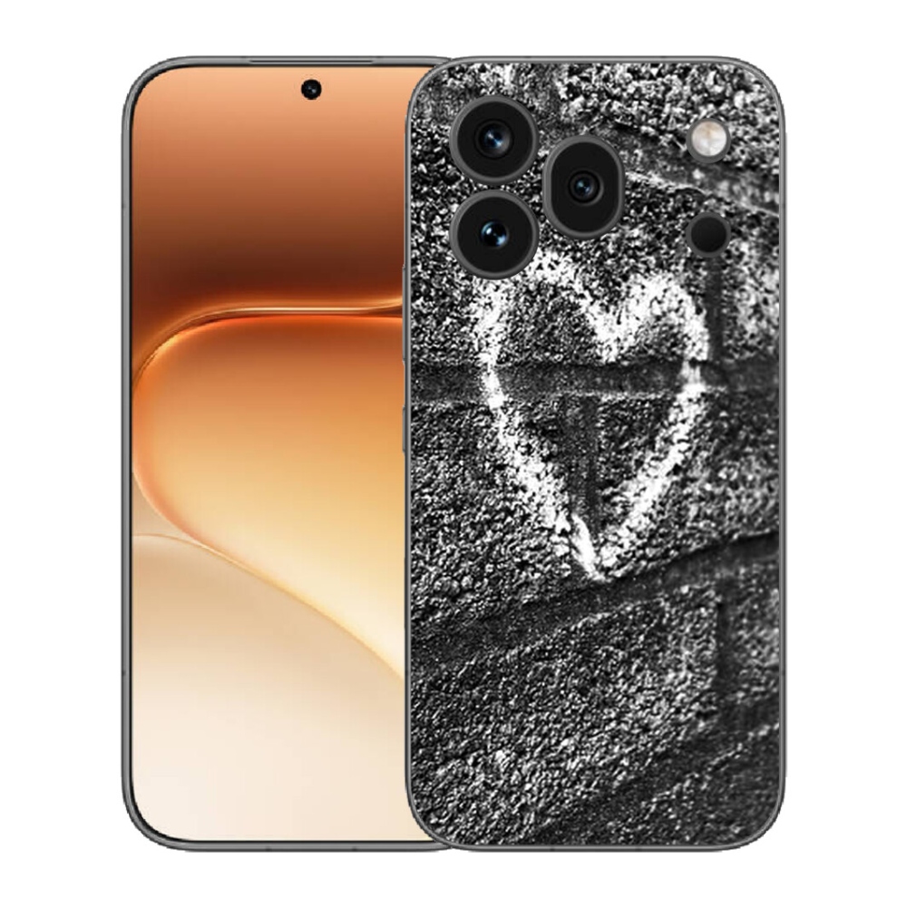 mmCase gél tok az Honor 600 Pro-hoz – szív a falon