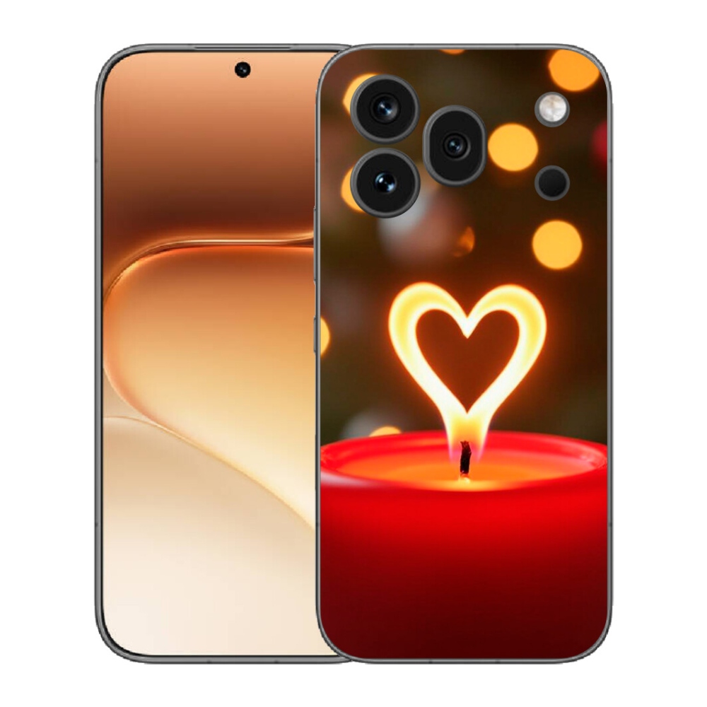 mmCase gél tok az Honor 600 Pro-hoz – lángoló szív