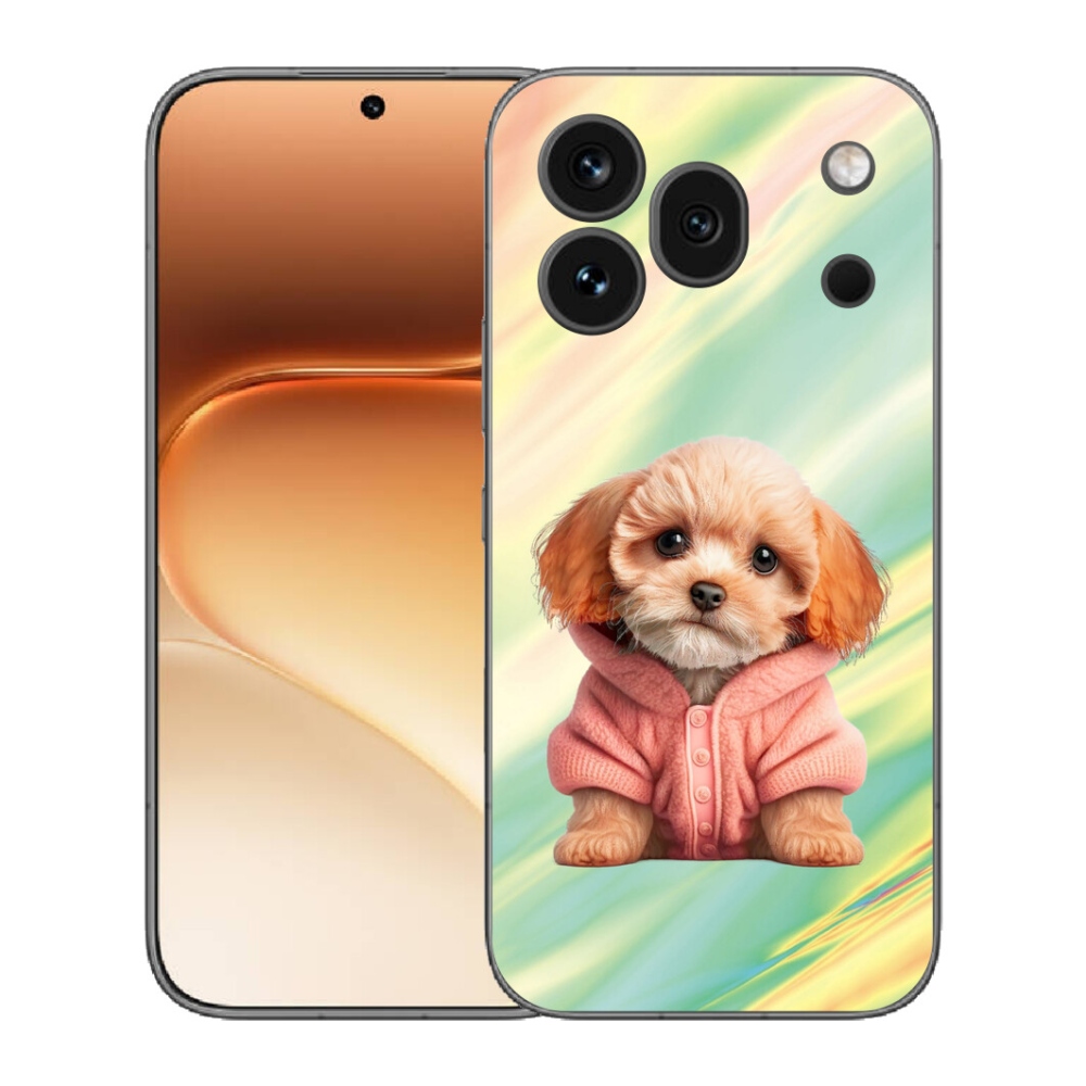 mmCase gélhuzat az Honor 600 Pro-hoz – pulóveres kiskutya