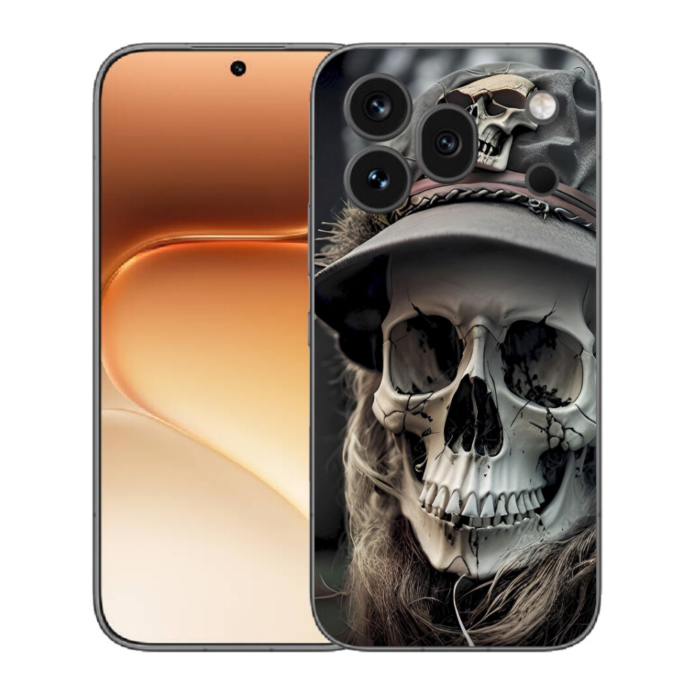 mmCase gél tok az Honor 600 Pro-hoz – sötét koponya