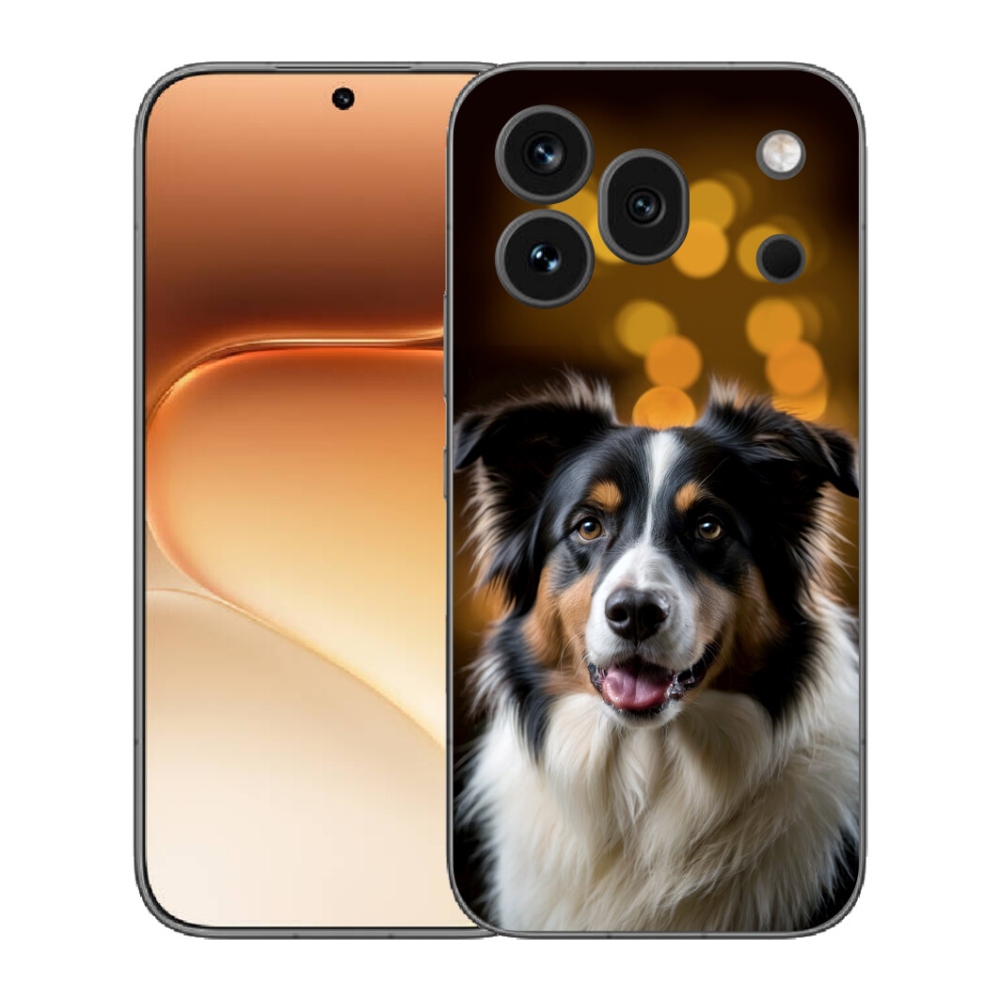 mmCase gél tok az Honor 600 Pro-hoz – mosolygós ausztrál juhászkutya