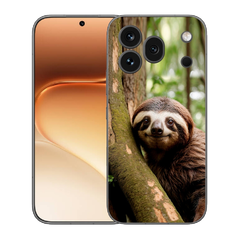 mmCase gél tok az Honor 600 Pro-hoz – mosolygós lajhár